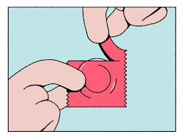 If it turns out that you are trying to put the condom on backwards, throw it away and start over. How To Use An External Male Condom Ippf