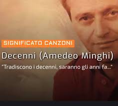 La canzone di ed sheeran nel suo cameo ha un significato che potreste non conoscere. Amedeo Minghi Https Www Unamusicapuodire It Significato Canzone Decenni Amedeo Minghi Facebook