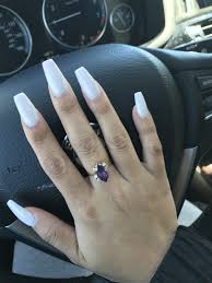 It helps the acrylics to. Soft White Powder Powder Nails Nail Ring Nails