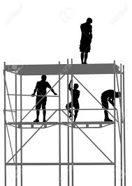 Free construction worker icons in various ui design styles for web and mobile. Drawing Of Building Structures And Worker On Construction Royalty Free Cliparts Vectors And Stock Illustration Image 7353058