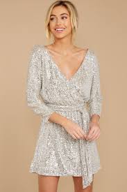 Show Stopper Champagne Sequin Dress In 2020 Champagne Sequin Dress Long Sleeve Cocktail Dress Sequin Party Dress