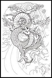 Dragon coloring page dragon coloring page download coloring. Moon Dragon Japanees Lineart Witch Coloring Pages Dragon Line Art Coloring Pages Dragon