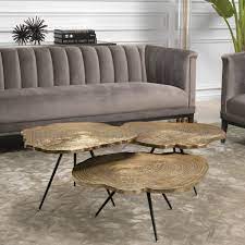 This set of 3 includes one coffee table and two end tables. Eichholtz Coffee Tables Quercus Set Of 3 Wilhelmina Designs