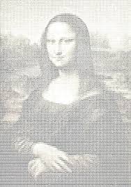 Ascii Mona Lisa By Mikenu Jpg 748 1069 Ascii Art Mona Lisa Art