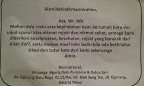 101 contoh ucapan selamat tahun baru 2021, ada kata mutiara hingga pantun, pas untuk status dan di kirim via wa. Contoh Ucapan Syukuran Rumah Baru Lengkap With 640x480 Resolution