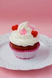 Red Velvet Cupcake With Cream Cheese Frosting And Pink And Red Fondant Heart Sprinkles D Fun Cupcake Recipes Cupcake Recipes Red Velvet Cupcakes