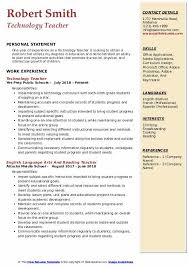 Teacher resume example—samples and 25+ writing tips. Technology Teacher Resume Samples Qwikresume