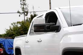 Chevy gmc towing mirrors pair rear view mirro. Gmc Sierra 2500hd 2015 2019 White Towing Mirrors Smoked Led Lights Power Heated A128mee5221 Topgearautosport