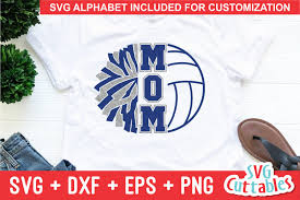 Download Volleyball Mom Svg Cheer Mom Svg Shirt Design 357237 Cut Files Design Bundles