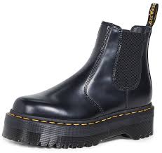 They're constructed with elasticated panels. Now Maria Wants These Platform Dr Martens In Chelsea Boot Form Fashionista