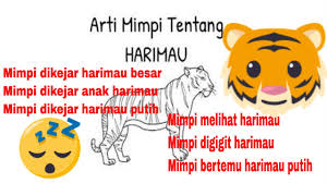 Menurut tafsiran lama, mimpi melihat harimau maknanya atau alamatnya akan mendapat harta haram. Arti Mimpi Digigit Harimau Arti Mimpi Dikejar Harimau Youtube