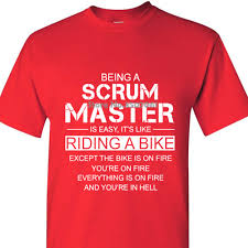 100 Cotton O Neck Custom Printed Men T Shirt Being A Scrum Master Is Easy Like Riding A Women T Shirt Summer Winter Coat Tops