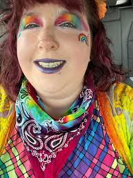 My outfit for the show today! 🤡🖤🫶