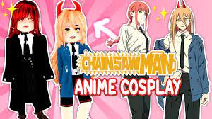 ANIME CHARACTERS COSPLAY ✨CHAINSAW MAN In Royale High! Roblox - YouTube