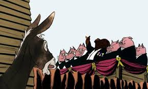 Christopher Hitchens Re Reads Animal Farm Porcos