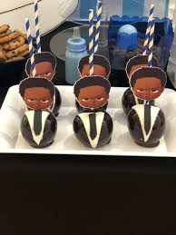 Black Boss Baby Baby Shower Decorations Black Boss Baby Treats Boss Baby Black Baby