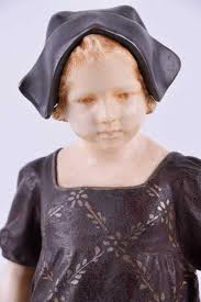 Amazon.com: Art Master Collection Paul Brou Girl with Headscarf Sculpture,  Bronze and Marble/ 100% Authentic : Home & Kitchen