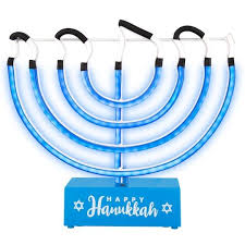 Tabletop Led Light Menorah In 2020 Led Lights Menorah Table Top