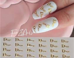 Chanel Nail Stickers Etsy Ca Chanel Nails Design Chanel Nails Simple Acrylic Nails