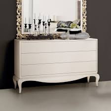 Modern White Dresser Mirror With 3 Drawer