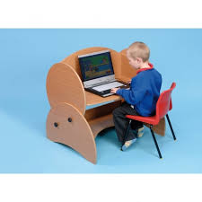 Flexispot standing desk 48 x 30 inches height adjustable desk electric sit stand desk home office desks whole piece desk board (black frame + 48 in blacktop) 4.7 out of 5 stars. Low Level Height Adjustable Computer Desk Ict From Early Years Resources Uk