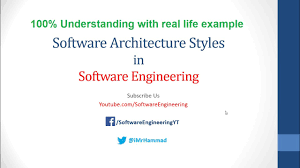 Types Of Architectural Styles In Software Engineering Detailed Lecture With Examples Youtube It could be helpful for a software developer to select an appropriate style according to.