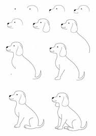 How To Draw A Cartoon Dog Drawings Easy Drawings Painting Drawing