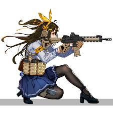 Share the best gifs now >>>. Anime Girl With Gun By Demongirl289 On Deviantart