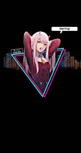 Darling in the franxx, zero two x hiro, romance, couple, profile view. Zero Two Dance Live Wallpaper Desktop