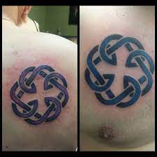 First Tattoo With My Dad Celtic Knot Bond Between Father And Daughter Tattoos For Daughters Father Tattoos Father Daughter Tattoos