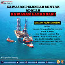 Malay translation:kelengkapan di pelantar minyak. Kawasan Pelantar Agensi Penguatkuasaan Maritim Malaysia Facebook