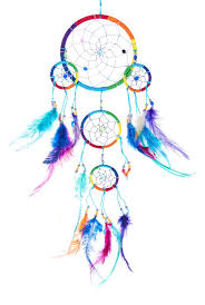 Multi Colored Dream Catcher With Feathers Dream Catcher Feather Tattoo Colour Dreamcatcher Drawing