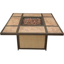 Cambridge barbeque & fire pit cover this optional galvanized steel cover prevents dirt and debris from entering the fire pit when not in use. Cambridge 45 In Artisan Tile Top Lp Gas Fire Pit Artistile1pcfp The Home Depot