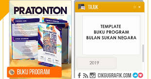 Panduan pengelolaan sukan olahraga sekolah pengelolaan sukan olahraga.panduan pengelolaan kejohanan. Template Buku Program Bulan Sukan Negara 2019 Koleksi Grafik Untuk Guru