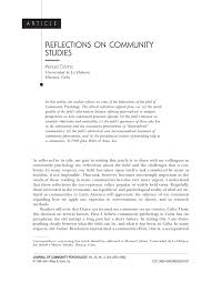 Reflective essay example along with the way of writing it can be understood here to write the best quality essay for your assignments. Pdf Reflections On Community Studies