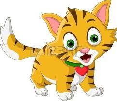 Pequena Historieta Linda Del Gato Posando Ilustracion De Dibujos Animados Dibujos Animados Dibujos