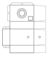 Papier Kamera Paper House Template Paper Camera Printable Box