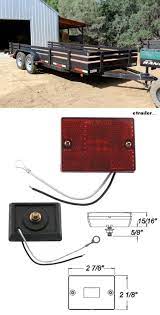 Optronics Led Trailer Clearance Or Side Marker Light W Reflector 6 Diodes Square Red Lens Opt Utility Trailer Landscape Trailers Led Trailer Lights