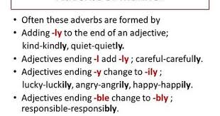 Adverbs Definition Adverb A Word That Describes A Verb An Adjective Or Another Adverb Example She Drives Carefull Adverbs Adjectives English For Students