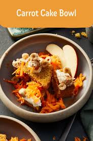 Carrot Cake Bowl Rezept Rezept Rezepte Haselnuss Gemahlene Haselnusse