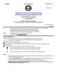 QUARTERLY UPDATE AS OF 6/1/11 Carson City ...