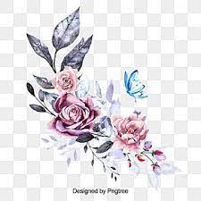 Beautiful Flowers Background Decoration Beautiful Flowers Background Png Transparent Clipart Image And Psd File For Free Download Watercolor Flower Vector Rose Flower Png Flower Clipart