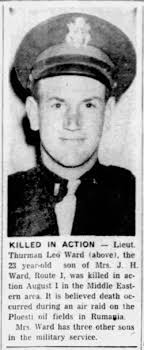 2LT Thurman Leo Ward (1919-1943)
