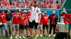 Within minutes of the washington capitals' first stanley cup ever, their victory was chalked up to russian meddling. when the team, featuring alex ovechkin and two other russians, claimed the. Ovechkin Capitals Stanley Cup Steal Show At Nationals Giants Game