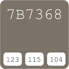 Cloverdale Paint Fair Fieldstone 8470 7b7368 Hex Color