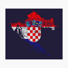 See more ideas about croatian flag, flag, croatia flag. Croatia Flag And Map Croatian Pride T Shirt Poster By Ockshirts Redbubble
