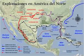 Exploraciones De America Del Norte Map Norte America