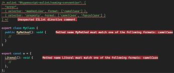 Lots of these languages inherited most of their. Naming Convention Method Selector Limits Ability To Control Format Of Properties Vs Memberlike Issue 1477 Typescript Eslint Typescript Eslint Github