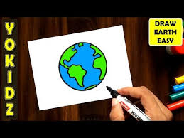 We produce a specific sequence of drawings steps that built a mesmerizing effect on kids to learn to draw. How To Draw Earth