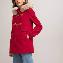 La redoute superbe veste saharienne femme. Hooded Duffle Coat With Faux Fur Trim And Pockets La Redoute Collections La Redoute
